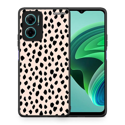 Θήκη Xiaomi Redmi Note 11E New Polka Dots από τη Smartfits με σχέδιο στο πίσω μέρος και μαύρο περίβλημα | Xiaomi Redmi Note 11E New Polka Dots case with colorful back and black bezels