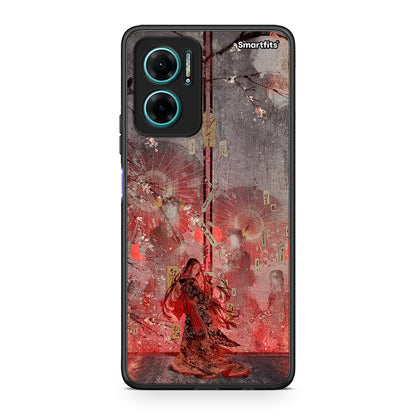 Xiaomi Redmi Note 11E Nezuko Kamado θήκη από τη Smartfits με σχέδιο στο πίσω μέρος και μαύρο περίβλημα | Smartphone case with colorful back and black bezels by Smartfits