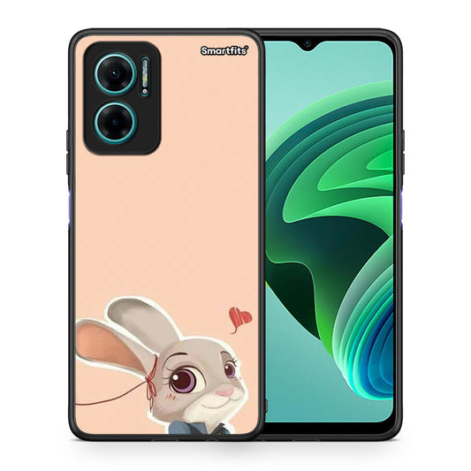 Θήκη Xiaomi Redmi Note 11E Nick Wilde And Judy Hopps Love 2 από τη Smartfits με σχέδιο στο πίσω μέρος και μαύρο περίβλημα | Xiaomi Redmi Note 11E Nick Wilde And Judy Hopps Love 2 case with colorful back and black bezels