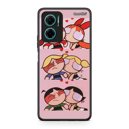 Xiaomi Redmi Note 11E Puff Love Θήκη Αγίου Βαλεντίνου από τη Smartfits με σχέδιο στο πίσω μέρος και μαύρο περίβλημα | Smartphone case with colorful back and black bezels by Smartfits