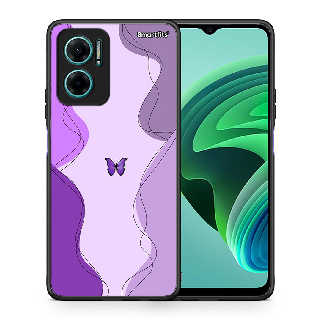 Purple Mariposa - Xiaomi Redmi Note 11E θήκη