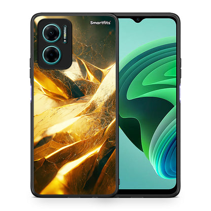 Θήκη Xiaomi Redmi Note 11E Real Gold από τη Smartfits με σχέδιο στο πίσω μέρος και μαύρο περίβλημα | Xiaomi Redmi Note 11E Real Gold case with colorful back and black bezels