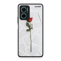 Thumbnail for Xiaomi Redmi Note 11E Red Rose θήκη από τη Smartfits με σχέδιο στο πίσω μέρος και μαύρο περίβλημα | Smartphone case with colorful back and black bezels by Smartfits