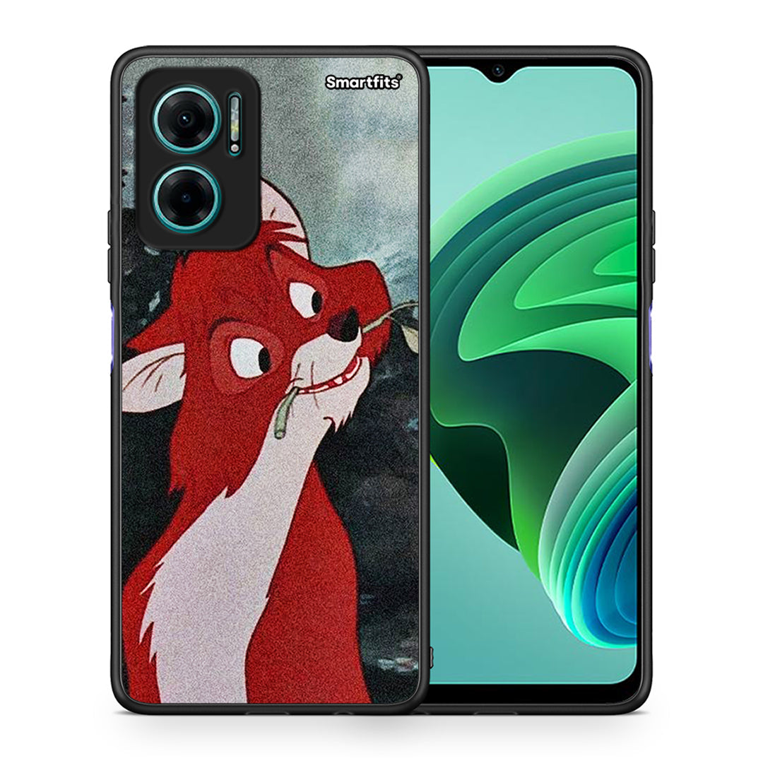 Θήκη Xiaomi Redmi Note 11E Tod And Vixey Love 1 από τη Smartfits με σχέδιο στο πίσω μέρος και μαύρο περίβλημα | Xiaomi Redmi Note 11E Tod And Vixey Love 1 case with colorful back and black bezels