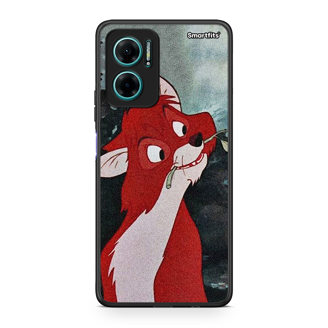 Xiaomi Redmi Note 11E Tod And Vixey Love 1 θήκη από τη Smartfits με σχέδιο στο πίσω μέρος και μαύρο περίβλημα | Smartphone case with colorful back and black bezels by Smartfits