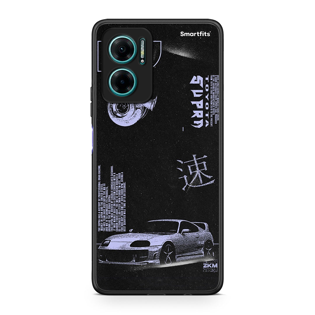 Xiaomi Redmi Note 11E Tokyo Drift Θήκη Αγίου Βαλεντίνου από τη Smartfits με σχέδιο στο πίσω μέρος και μαύρο περίβλημα | Smartphone case with colorful back and black bezels by Smartfits