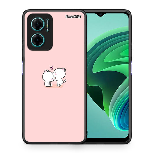 Θήκη Xiaomi Redmi Note 11E Love Valentine από τη Smartfits με σχέδιο στο πίσω μέρος και μαύρο περίβλημα | Xiaomi Redmi Note 11E Love Valentine case with colorful back and black bezels