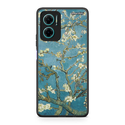 Xiaomi Redmi Note 11E White Blossoms θήκη από τη Smartfits με σχέδιο στο πίσω μέρος και μαύρο περίβλημα | Smartphone case with colorful back and black bezels by Smartfits