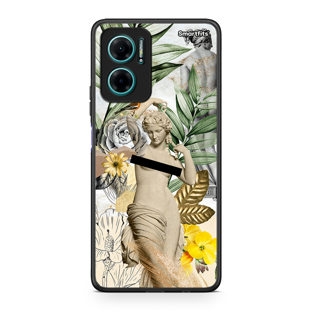 Xiaomi Redmi Note 11E Woman Statue θήκη από τη Smartfits με σχέδιο στο πίσω μέρος και μαύρο περίβλημα | Smartphone case with colorful back and black bezels by Smartfits