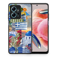 Thumbnail for Θήκη Xiaomi Redmi Note 12 4G All Greek από τη Smartfits με σχέδιο στο πίσω μέρος και μαύρο περίβλημα | Xiaomi Redmi Note 12 4G All Greek Case with Colorful Back and Black Bezels