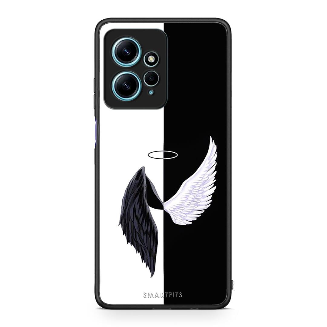 Θήκη Xiaomi Redmi Note 12 4G / Redmi K60 Pro Angels Demons από τη Smartfits με σχέδιο στο πίσω μέρος και μαύρο περίβλημα | Xiaomi Redmi Note 12 4G / Redmi K60 Pro Angels Demons Case with Colorful Back and Black Bezels