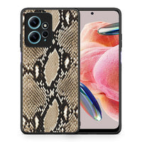 Thumbnail for Θήκη Xiaomi Redmi Note 12 4G / Redmi K60 Pro Animal Fashion Snake από τη Smartfits με σχέδιο στο πίσω μέρος και μαύρο περίβλημα | Xiaomi Redmi Note 12 4G / Redmi K60 Pro Animal Fashion Snake Case with Colorful Back and Black Bezels