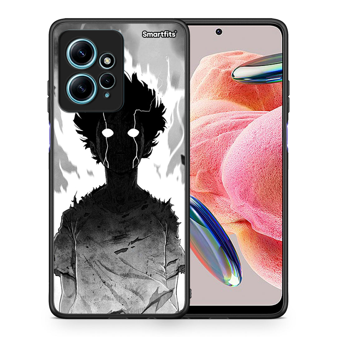 Θήκη Xiaomi Redmi Note 12 4G Anime Boy από τη Smartfits με σχέδιο στο πίσω μέρος και μαύρο περίβλημα | Xiaomi Redmi Note 12 4G Anime Boy Case with Colorful Back and Black Bezels