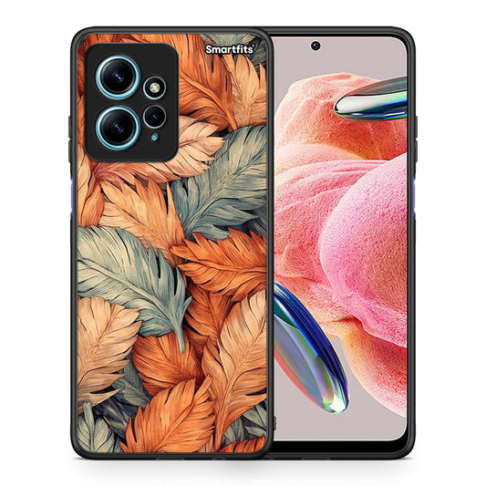 Θήκη Xiaomi Redmi Note 12 4G Autumn Leaves από τη Smartfits με σχέδιο στο πίσω μέρος και μαύρο περίβλημα | Xiaomi Redmi Note 12 4G Autumn Leaves Case with Colorful Back and Black Bezels