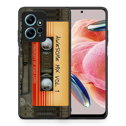 Θήκη Xiaomi Redmi Note 12 4G / Redmi K60 Pro Awesome Mix από τη Smartfits με σχέδιο στο πίσω μέρος και μαύρο περίβλημα | Xiaomi Redmi Note 12 4G / Redmi K60 Pro Awesome Mix Case with Colorful Back and Black Bezels