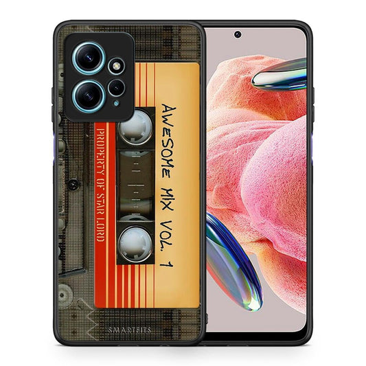 Θήκη Xiaomi Redmi Note 12 4G / Redmi K60 Pro Awesome Mix από τη Smartfits με σχέδιο στο πίσω μέρος και μαύρο περίβλημα | Xiaomi Redmi Note 12 4G / Redmi K60 Pro Awesome Mix Case with Colorful Back and Black Bezels