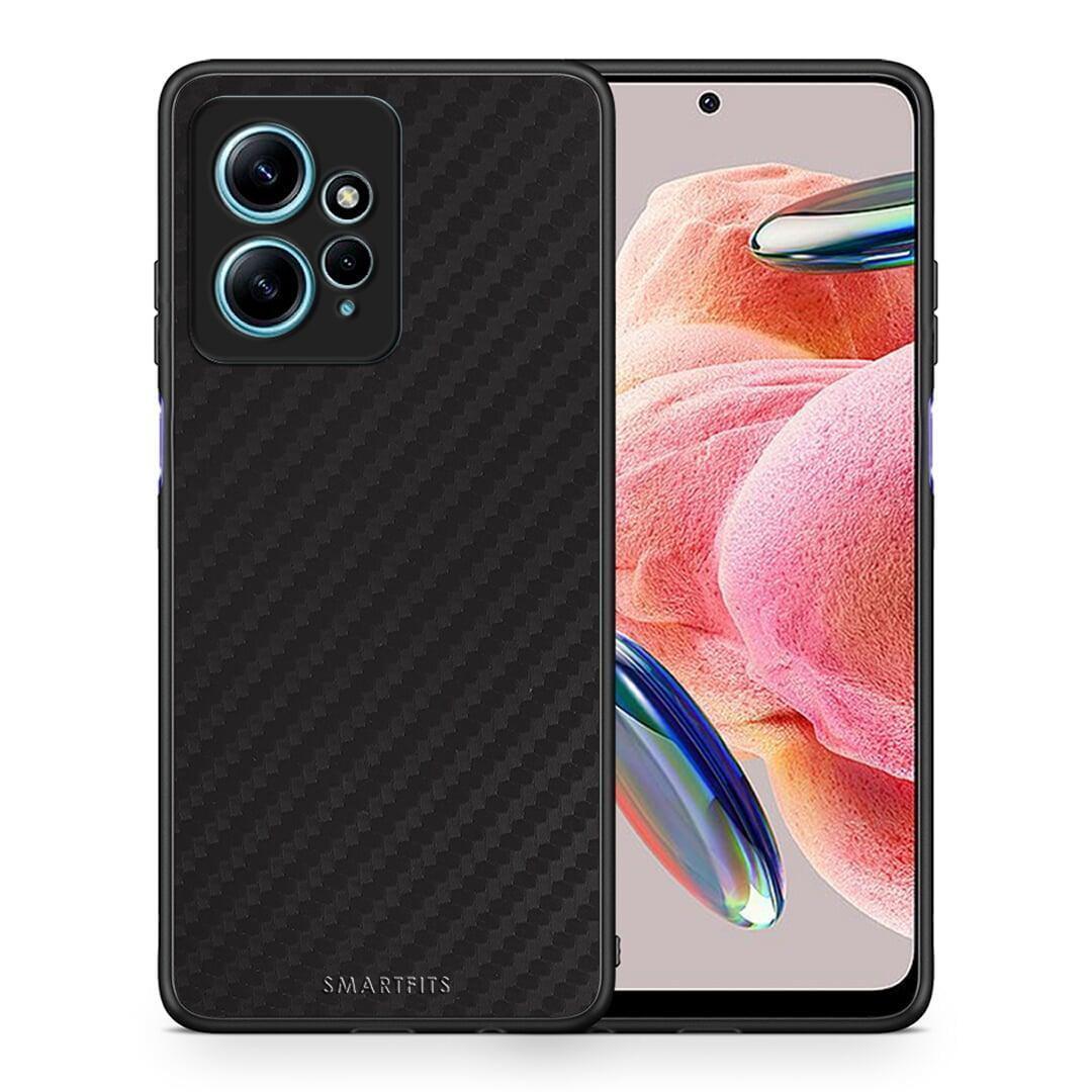 Θήκη Xiaomi Redmi Note 12 4G / Redmi K60 Pro Carbon Black από τη Smartfits με σχέδιο στο πίσω μέρος και μαύρο περίβλημα | Xiaomi Redmi Note 12 4G / Redmi K60 Pro Carbon Black Case with Colorful Back and Black Bezels