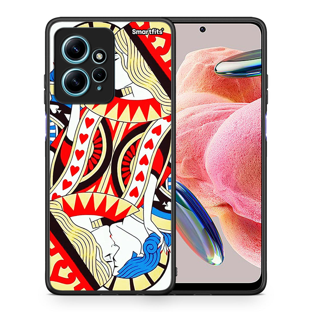 Θήκη Xiaomi Redmi Note 12 4G / Redmi K60 Pro Card Love από τη Smartfits με σχέδιο στο πίσω μέρος και μαύρο περίβλημα | Xiaomi Redmi Note 12 4G / Redmi K60 Pro Card Love Case with Colorful Back and Black Bezels