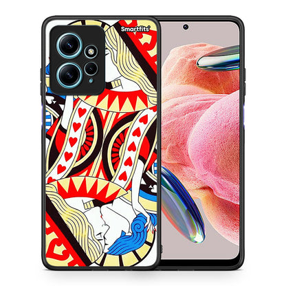 Θήκη Xiaomi Redmi Note 12 4G / Redmi K60 Pro Card Love από τη Smartfits με σχέδιο στο πίσω μέρος και μαύρο περίβλημα | Xiaomi Redmi Note 12 4G / Redmi K60 Pro Card Love Case with Colorful Back and Black Bezels