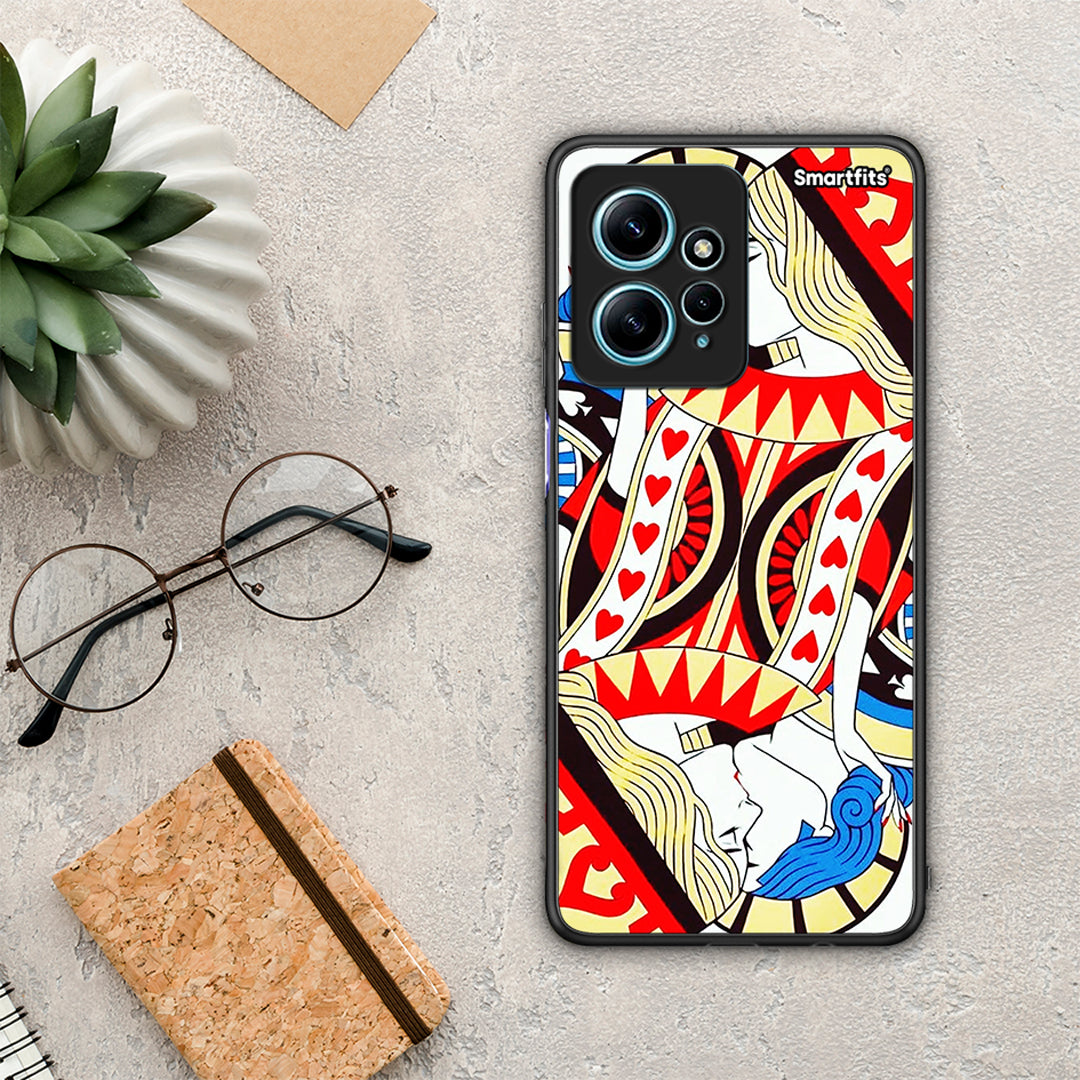 Θήκη Xiaomi Redmi Note 12 4G / Redmi K60 Pro Card Love από τη Smartfits με σχέδιο στο πίσω μέρος και μαύρο περίβλημα | Xiaomi Redmi Note 12 4G / Redmi K60 Pro Card Love Case with Colorful Back and Black Bezels