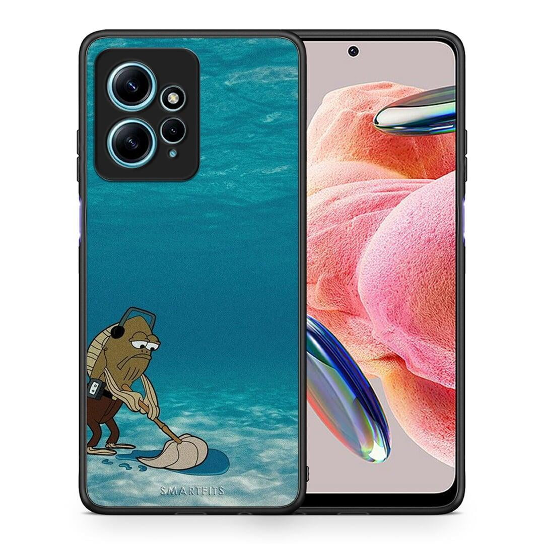 Θήκη Xiaomi Redmi Note 12 4G Clean The Ocean από τη Smartfits με σχέδιο στο πίσω μέρος και μαύρο περίβλημα | Xiaomi Redmi Note 12 4G Clean The Ocean Case with Colorful Back and Black Bezels