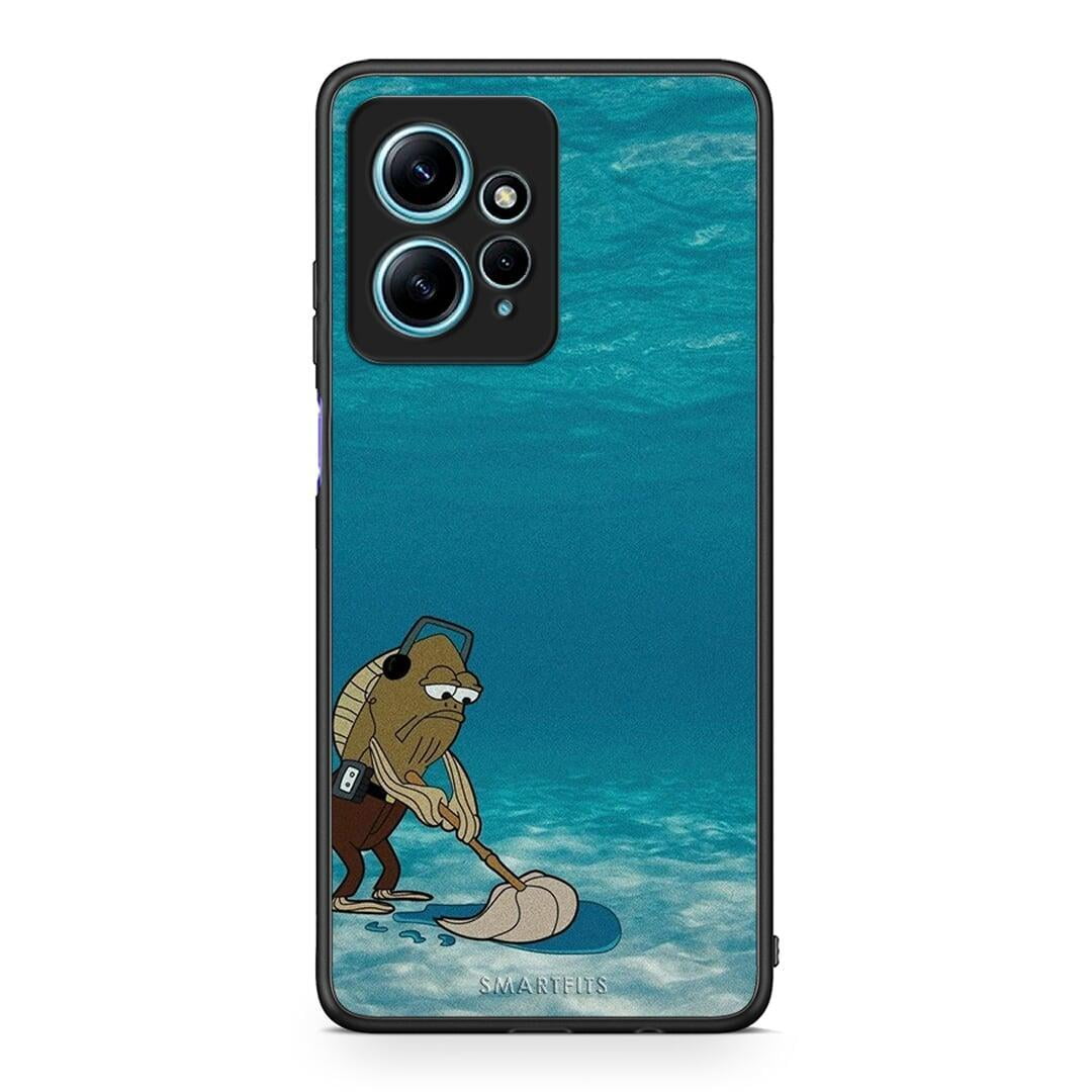 Θήκη Xiaomi Redmi Note 12 4G Clean The Ocean από τη Smartfits με σχέδιο στο πίσω μέρος και μαύρο περίβλημα | Xiaomi Redmi Note 12 4G Clean The Ocean Case with Colorful Back and Black Bezels