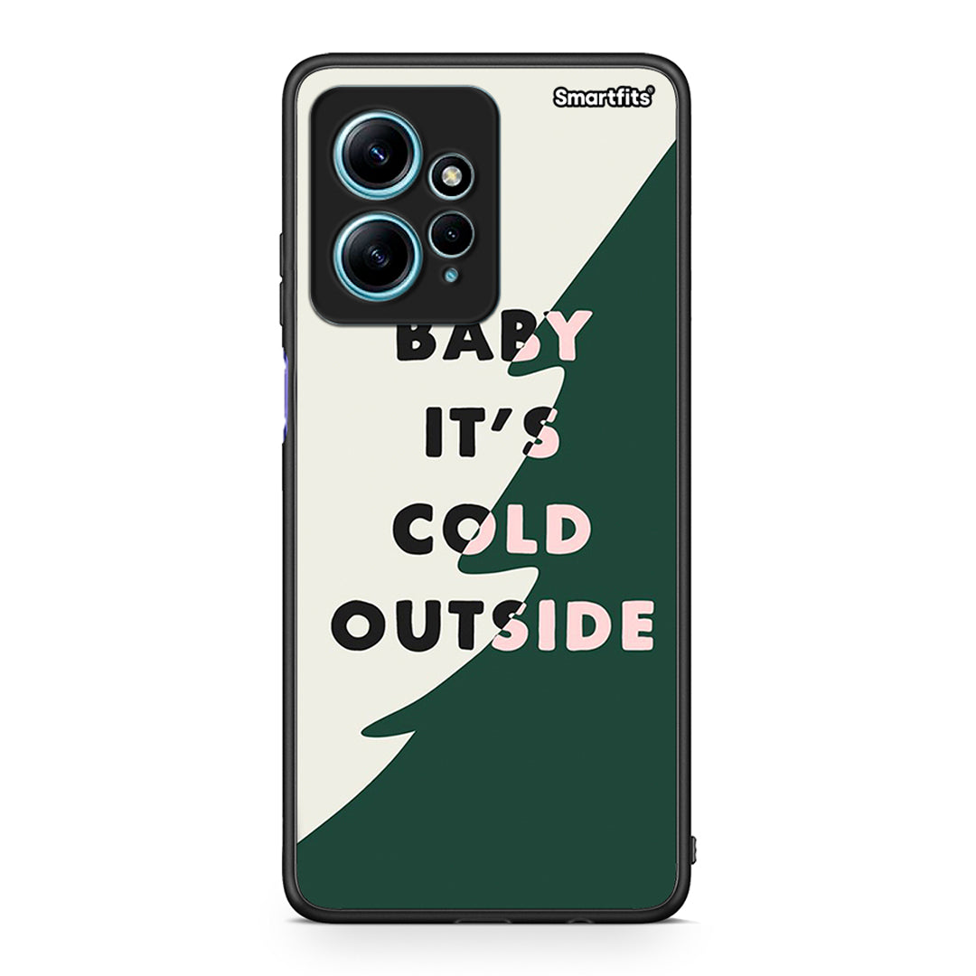 Θήκη Xiaomi Redmi Note 12 4G / Redmi K60 Pro Cold Outside από τη Smartfits με σχέδιο στο πίσω μέρος και μαύρο περίβλημα | Xiaomi Redmi Note 12 4G / Redmi K60 Pro Cold Outside Case with Colorful Back and Black Bezels