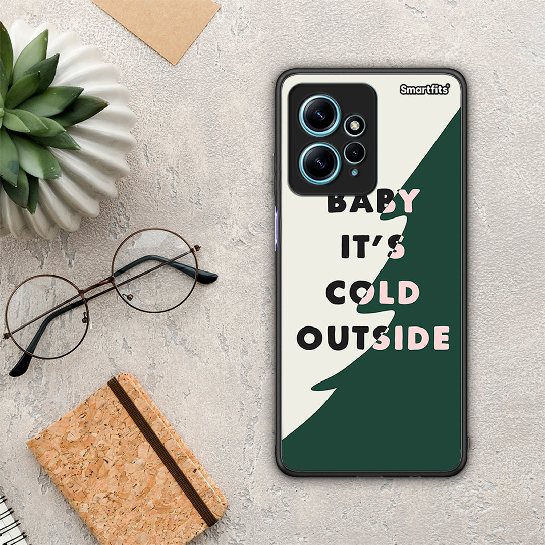 Θήκη Xiaomi Redmi Note 12 4G / Redmi K60 Pro Cold Outside από τη Smartfits με σχέδιο στο πίσω μέρος και μαύρο περίβλημα | Xiaomi Redmi Note 12 4G / Redmi K60 Pro Cold Outside Case with Colorful Back and Black Bezels