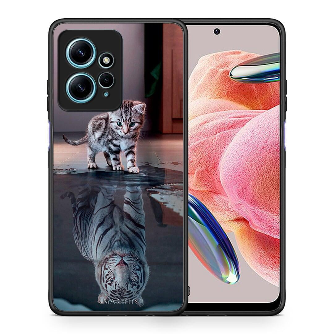 Θήκη Xiaomi Redmi Note 12 4G / Redmi K60 Pro Cute Tiger από τη Smartfits με σχέδιο στο πίσω μέρος και μαύρο περίβλημα | Xiaomi Redmi Note 12 4G / Redmi K60 Pro Cute Tiger Case with Colorful Back and Black Bezels