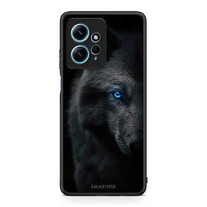 Θήκη Xiaomi Redmi Note 12 4G / Redmi K60 Pro Dark Wolf από τη Smartfits με σχέδιο στο πίσω μέρος και μαύρο περίβλημα | Xiaomi Redmi Note 12 4G / Redmi K60 Pro Dark Wolf Case with Colorful Back and Black Bezels