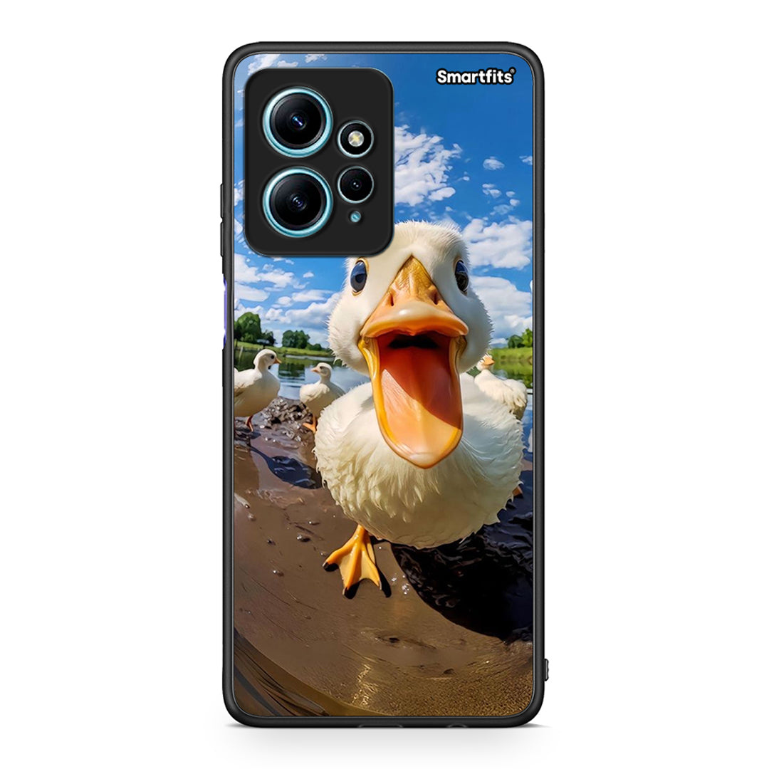 Θήκη Xiaomi Redmi Note 12 4G / Redmi K60 Pro Duck Face από τη Smartfits με σχέδιο στο πίσω μέρος και μαύρο περίβλημα | Xiaomi Redmi Note 12 4G / Redmi K60 Pro Duck Face Case with Colorful Back and Black Bezels