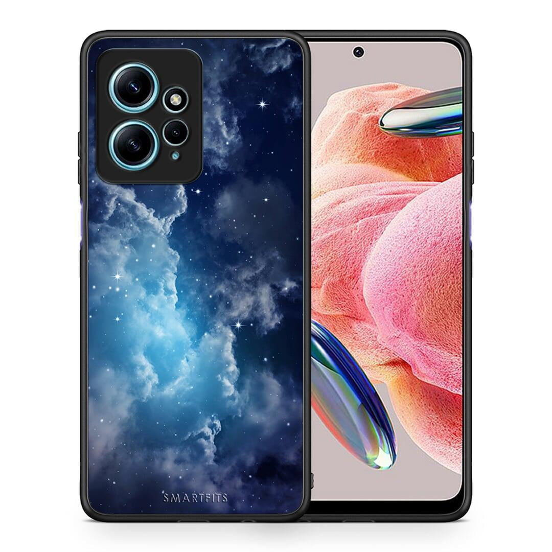 Θήκη Xiaomi Redmi Note 12 4G / Redmi K60 Pro Galactic Blue Sky από τη Smartfits με σχέδιο στο πίσω μέρος και μαύρο περίβλημα | Xiaomi Redmi Note 12 4G / Redmi K60 Pro Galactic Blue Sky Case with Colorful Back and Black Bezels