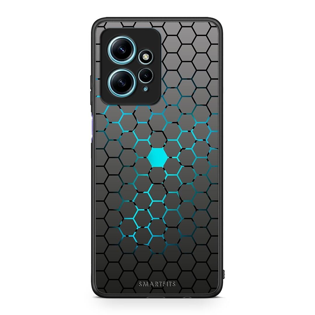 Θήκη Xiaomi Redmi Note 12 4G / Redmi K60 Pro Geometric Hexagonal από τη Smartfits με σχέδιο στο πίσω μέρος και μαύρο περίβλημα | Xiaomi Redmi Note 12 4G / Redmi K60 Pro Geometric Hexagonal Case with Colorful Back and Black Bezels