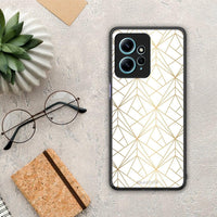 Thumbnail for Θήκη Xiaomi Redmi Note 12 4G / Redmi K60 Pro Geometric Luxury White από τη Smartfits με σχέδιο στο πίσω μέρος και μαύρο περίβλημα | Xiaomi Redmi Note 12 4G / Redmi K60 Pro Geometric Luxury White Case with Colorful Back and Black Bezels