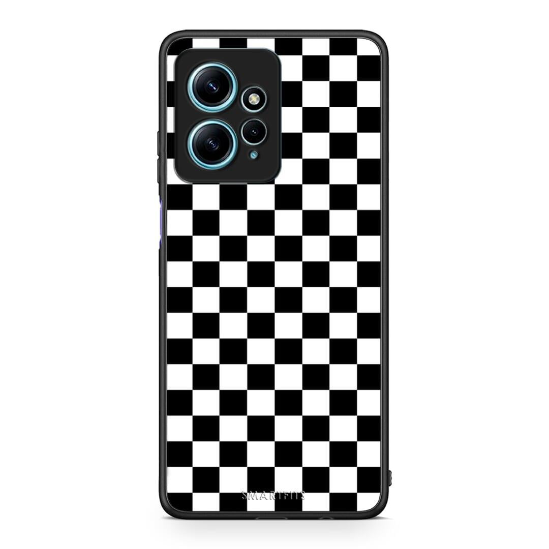 Θήκη Xiaomi Redmi Note 12 4G / Redmi K60 Pro Geometric Squares από τη Smartfits με σχέδιο στο πίσω μέρος και μαύρο περίβλημα | Xiaomi Redmi Note 12 4G / Redmi K60 Pro Geometric Squares Case with Colorful Back and Black Bezels