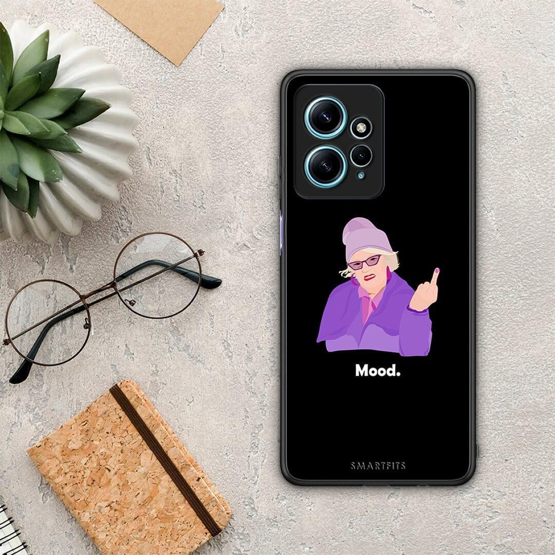 Θήκη Xiaomi Redmi Note 12 4G / Redmi K60 Pro Grandma Mood Black από τη Smartfits με σχέδιο στο πίσω μέρος και μαύρο περίβλημα | Xiaomi Redmi Note 12 4G / Redmi K60 Pro Grandma Mood Black Case with Colorful Back and Black Bezels