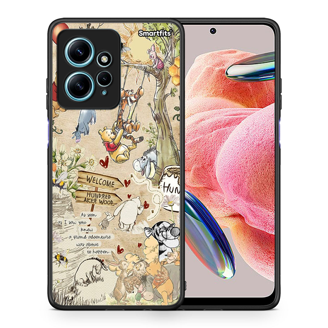 Θήκη Xiaomi Redmi Note 12 4G / Redmi K60 Pro Happy Friends από τη Smartfits με σχέδιο στο πίσω μέρος και μαύρο περίβλημα | Xiaomi Redmi Note 12 4G / Redmi K60 Pro Happy Friends Case with Colorful Back and Black Bezels