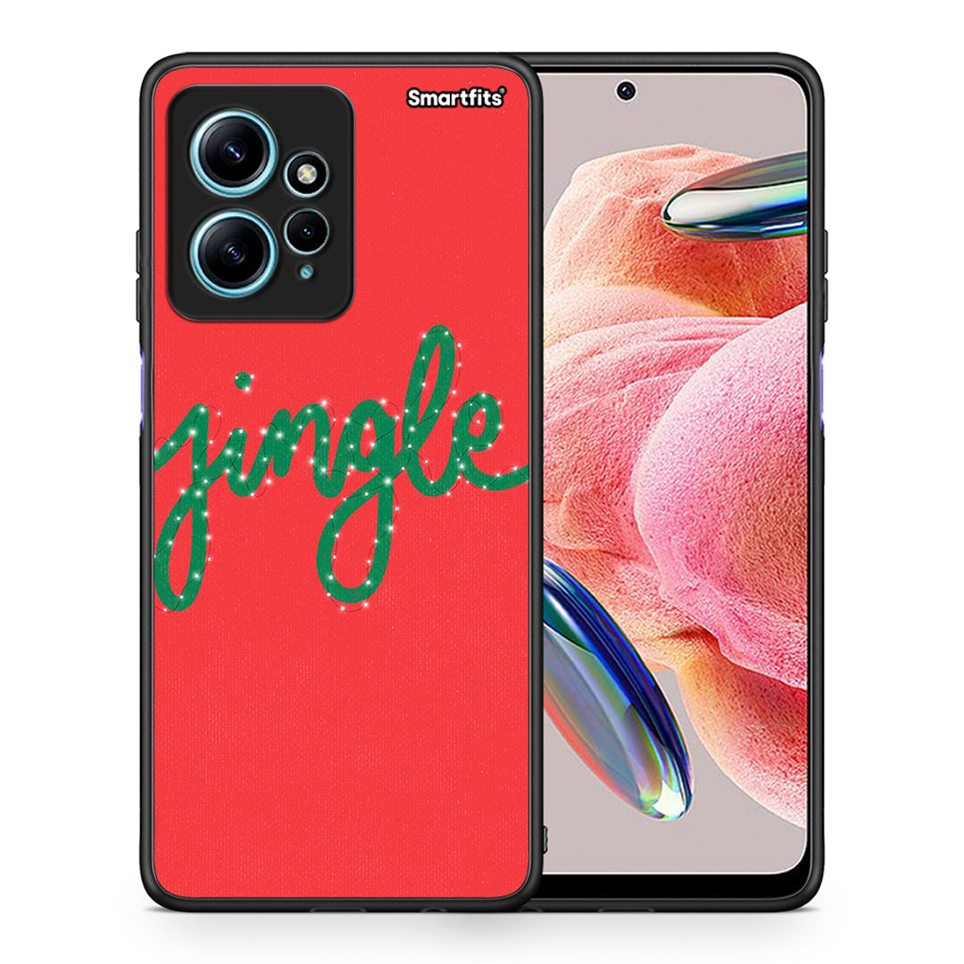 Θήκη Xiaomi Redmi Note 12 4G / Redmi K60 Pro Jingle Xmas από τη Smartfits με σχέδιο στο πίσω μέρος και μαύρο περίβλημα | Xiaomi Redmi Note 12 4G / Redmi K60 Pro Jingle Xmas Case with Colorful Back and Black Bezels