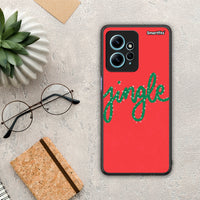 Thumbnail for Θήκη Xiaomi Redmi Note 12 4G / Redmi K60 Pro Jingle Xmas από τη Smartfits με σχέδιο στο πίσω μέρος και μαύρο περίβλημα | Xiaomi Redmi Note 12 4G / Redmi K60 Pro Jingle Xmas Case with Colorful Back and Black Bezels