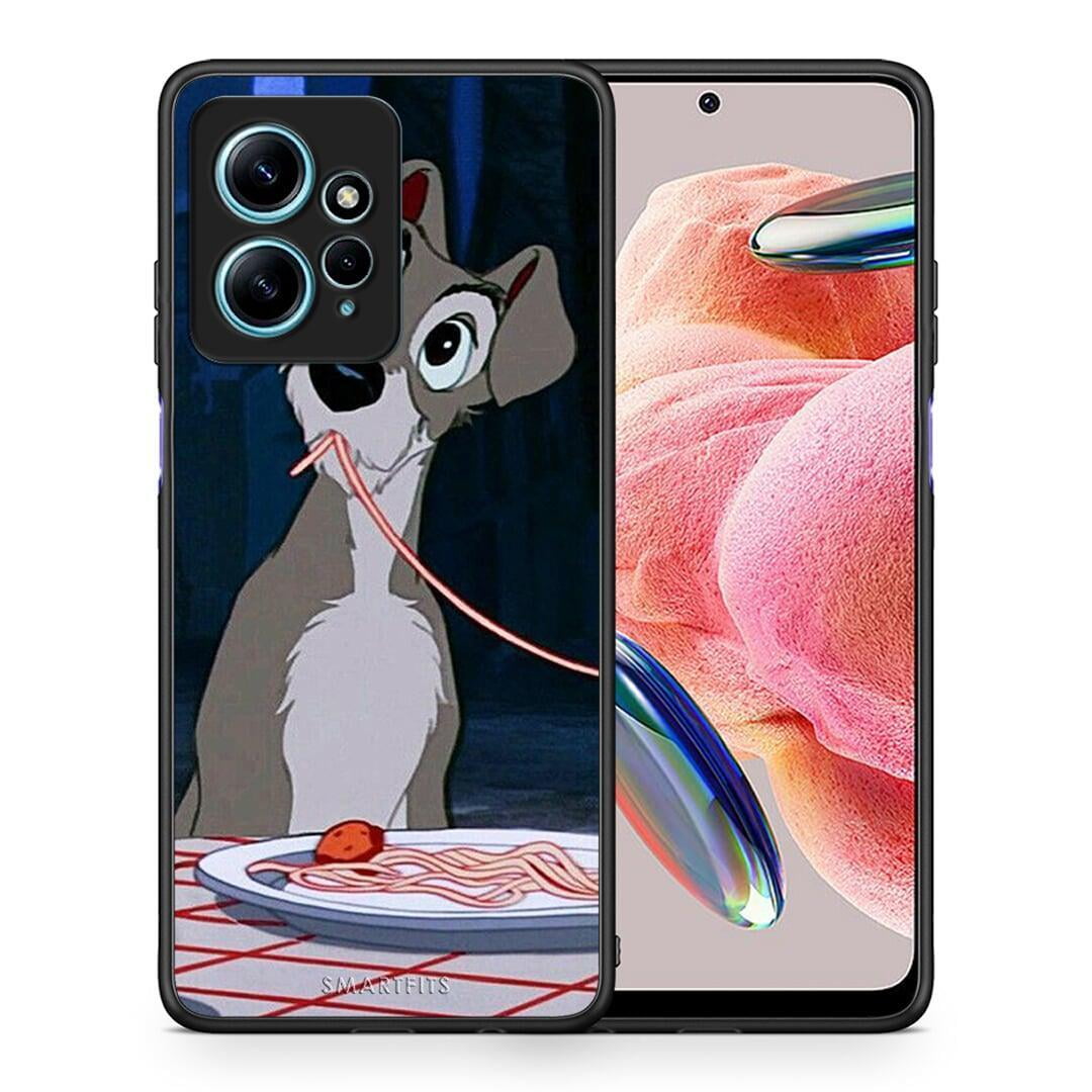 Θήκη Xiaomi Redmi Note 12 4G / Redmi K60 Pro Lady And Tramp 1 από τη Smartfits με σχέδιο στο πίσω μέρος και μαύρο περίβλημα | Xiaomi Redmi Note 12 4G / Redmi K60 Pro Lady And Tramp 1 Case with Colorful Back and Black Bezels