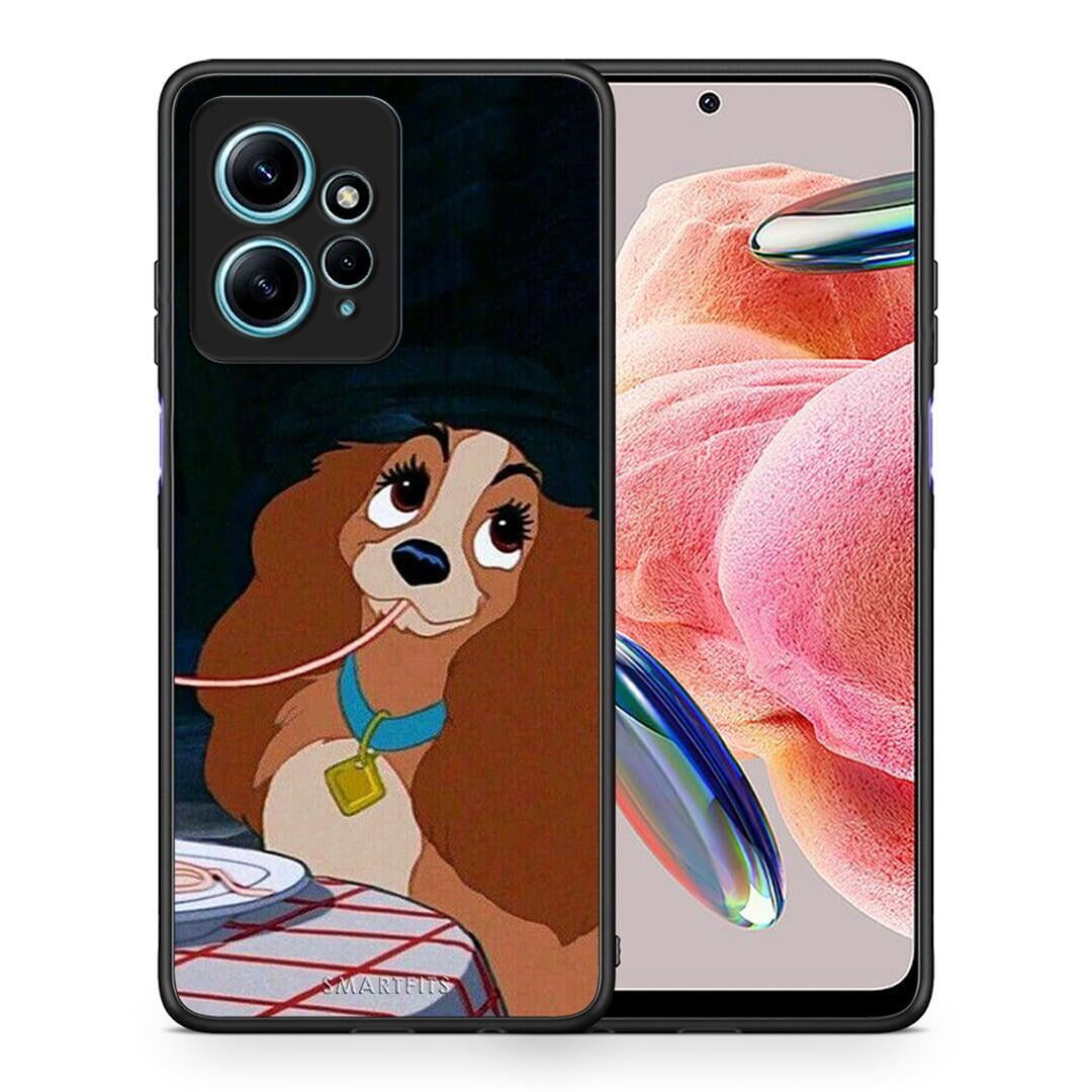 Θήκη Xiaomi Redmi Note 12 4G / Redmi K60 Pro Lady And Tramp 2 από τη Smartfits με σχέδιο στο πίσω μέρος και μαύρο περίβλημα | Xiaomi Redmi Note 12 4G / Redmi K60 Pro Lady And Tramp 2 Case with Colorful Back and Black Bezels