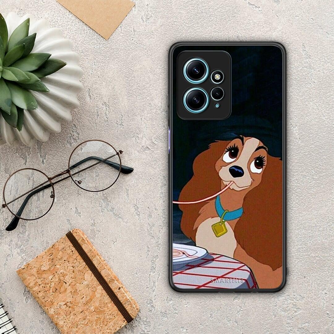 Θήκη Xiaomi Redmi Note 12 4G / Redmi K60 Pro Lady And Tramp 2 από τη Smartfits με σχέδιο στο πίσω μέρος και μαύρο περίβλημα | Xiaomi Redmi Note 12 4G / Redmi K60 Pro Lady And Tramp 2 Case with Colorful Back and Black Bezels