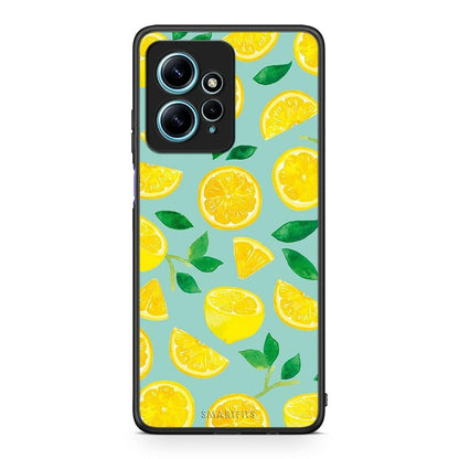 Θήκη Xiaomi Redmi Note 12 4G / Redmi K60 Pro Lemons από τη Smartfits με σχέδιο στο πίσω μέρος και μαύρο περίβλημα | Xiaomi Redmi Note 12 4G / Redmi K60 Pro Lemons Case with Colorful Back and Black Bezels