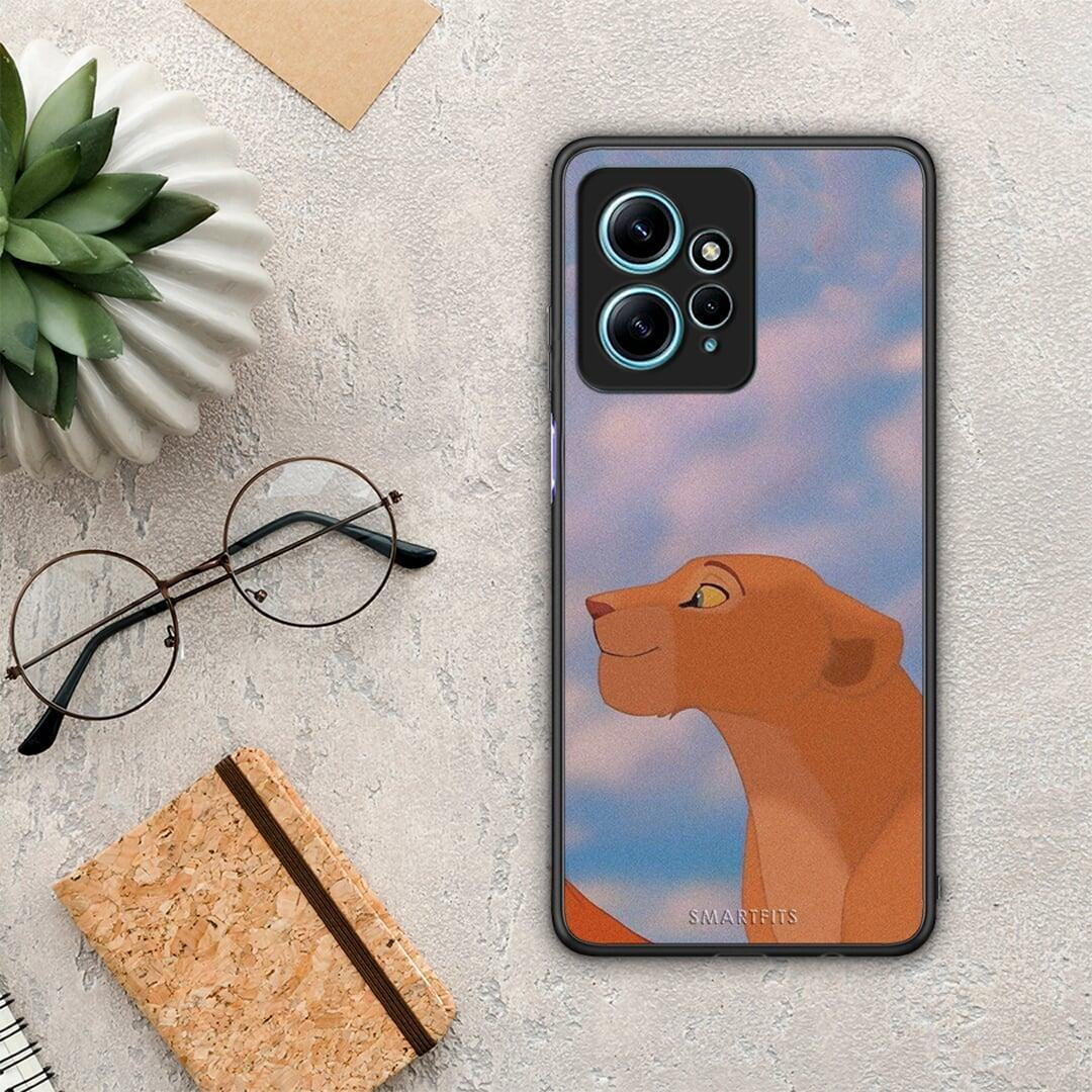 Θήκη Xiaomi Redmi Note 12 4G / Redmi K60 Pro Lion Love 2 από τη Smartfits με σχέδιο στο πίσω μέρος και μαύρο περίβλημα | Xiaomi Redmi Note 12 4G / Redmi K60 Pro Lion Love 2 Case with Colorful Back and Black Bezels