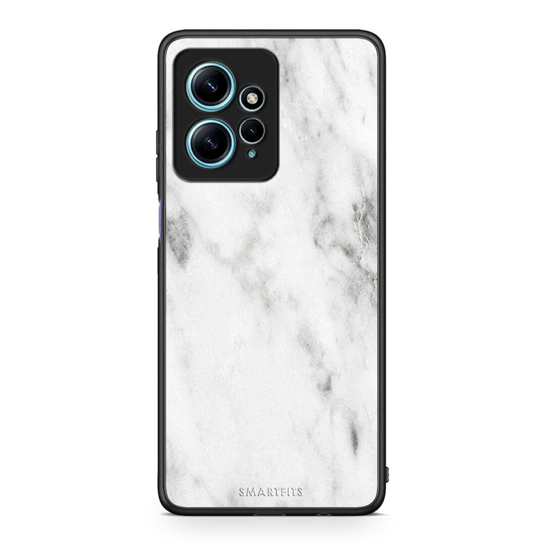 Θήκη Xiaomi Redmi Note 12 4G / Redmi K60 Pro Marble White από τη Smartfits με σχέδιο στο πίσω μέρος και μαύρο περίβλημα | Xiaomi Redmi Note 12 4G / Redmi K60 Pro Marble White Case with Colorful Back and Black Bezels