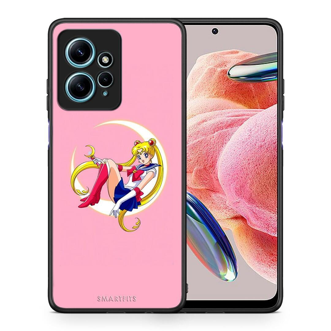 Θήκη Xiaomi Redmi Note 12 4G / Redmi K60 Pro Moon Girl από τη Smartfits με σχέδιο στο πίσω μέρος και μαύρο περίβλημα | Xiaomi Redmi Note 12 4G / Redmi K60 Pro Moon Girl Case with Colorful Back and Black Bezels