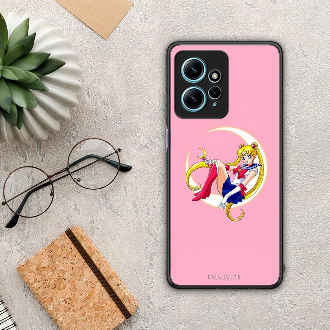 Θήκη Xiaomi Redmi Note 12 4G / Redmi K60 Pro Moon Girl από τη Smartfits με σχέδιο στο πίσω μέρος και μαύρο περίβλημα | Xiaomi Redmi Note 12 4G / Redmi K60 Pro Moon Girl Case with Colorful Back and Black Bezels