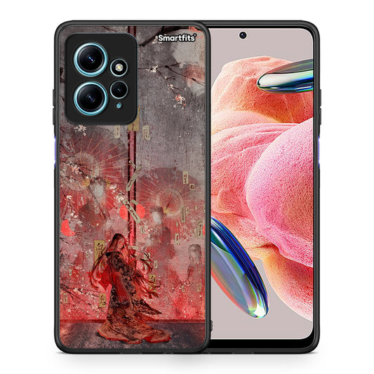 Θήκη Xiaomi Redmi Note 12 4G / Redmi K60 Pro Nezuko Kamado από τη Smartfits με σχέδιο στο πίσω μέρος και μαύρο περίβλημα | Xiaomi Redmi Note 12 4G / Redmi K60 Pro Nezuko Kamado Case with Colorful Back and Black Bezels