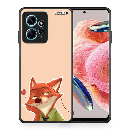 Θήκη Xiaomi Redmi Note 12 4G / Redmi K60 Pro Nick Wilde And Judy Hopps Love 1 από τη Smartfits με σχέδιο στο πίσω μέρος και μαύρο περίβλημα | Xiaomi Redmi Note 12 4G / Redmi K60 Pro Nick Wilde And Judy Hopps Love 1 Case with Colorful Back and Black Bezels