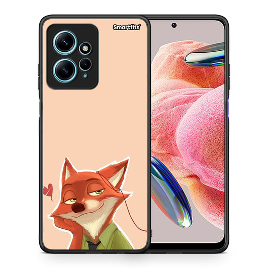 Θήκη Xiaomi Redmi Note 12 4G / Redmi K60 Pro Nick Wilde And Judy Hopps Love 1 από τη Smartfits με σχέδιο στο πίσω μέρος και μαύρο περίβλημα | Xiaomi Redmi Note 12 4G / Redmi K60 Pro Nick Wilde And Judy Hopps Love 1 Case with Colorful Back and Black Bezels